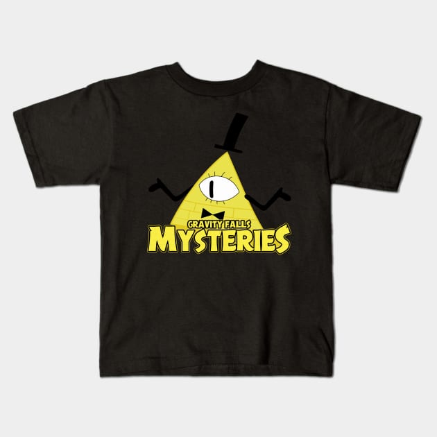 Gravity Falls Mysteries Kids T-Shirt by SmartLegion